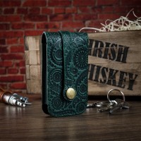 Ключница из кожи HiArt KH-03 Shabby Alga Buta Art