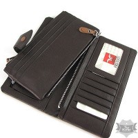 Женский коричневый стильный кошелек