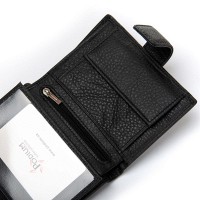 Мужской кожаный кошелек с правником DR. BOND M24CK black