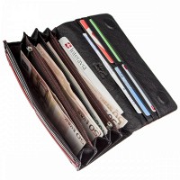 Женский красный кошелёк из натуральной кожи KARYA 17396