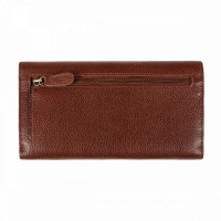 Английский женский кожаный кошелек Ashwood M05 COGNAC (Коньячный)