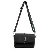 Женская кожаная молодежная сумка ALEX RAI 99121 black