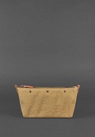Кожаная плетеная женская сумка BlankNote Пазл S светло-коричневая Crazy Horse BN-BAG-31-K-KR