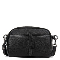 Женский молодежный кожаный клатч ALEX RAI 99102 black