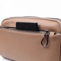 Молодежная женская кожаная сумка через плечо Vintage 22599 