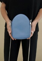 Кожаная женская сумка	мини The Wings Kroha tw-kroha-light-blue