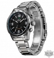 Мужские наручные спортивные часы Weide Standart Silver (1506)