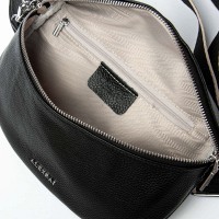 Женская кожаная сумка на пояс ALEX RAI 99127 black 