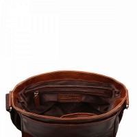 Мужская кожаная сумка Ashwood Murphy Chestnut (Каштановый)