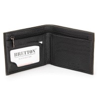 Мужской кожаный кошелек BE BRETTON 208K black