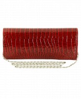 Красный клатч из кожзама TRAUM 7212-76