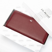 Женский кожаный кошелек Bright DR. BOND W39 wine red