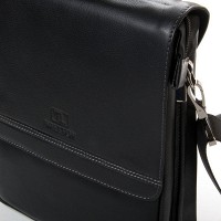 Мужская кожаная сумка через плечо BRETTON 5317-3 black
