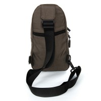 Мужская тканевая сумка-слинг Lanpad A4157 brown бол