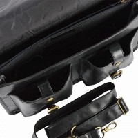 Мужской кожаный портфель Ashwood 8190 BLACK