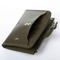 Женский кожаный кошелек Classik  DR. BOND WN-23-17 green