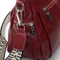 Женская кожаная сумка классическая ALEX RAI 2048-9 red