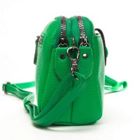 Женский молодежный кожаный клатч ALEX RAI 88085 l.green