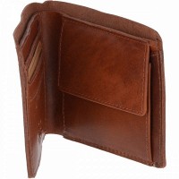 Мужской кожаный кошелек Ashwood 1222 1882 Chestnut