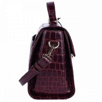 Женская кожаная сумка Ashwood C55 Bordo (Бордовый)