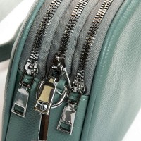 Женский молодежный кожаный клатч ALEX RAI 17006 blue