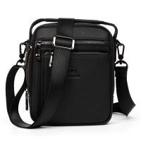 Мужская кожаная сумка через плечо BRETTON 407-152 black
