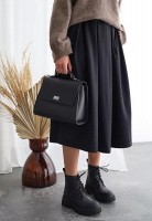Женская кожаная сумка The Wings Classic tw-classic-black