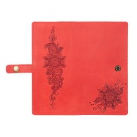 Тревел-кейс из кожи Hi Art TC-01 Shabby Red Berry Mehendi Classic