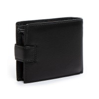 Мужской кожаный кошелек DR. BOND MS-32 black