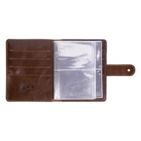 Кожаный картхолдер Hi Art «Mehendi Classic» CH-06 Crystal Olive