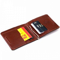 Кожаный зажим для купюр GRANDE PELLE 11361