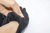 Женские трикотажные перчатки Shust Gloves чёрные 8711 L