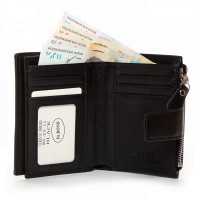 Женский кожаный кошелек Classik  DR. BOND WN-23-11 black