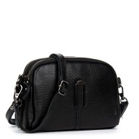 Женский молодежный кожаный клатч ALEX RAI 99101 black