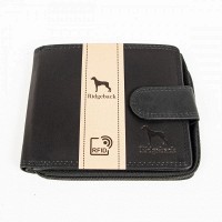 Кожаный мужской кошелек Ridgeback JBNC43MN Black (Черный)