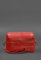  Кожаная косметичка-несессер 3.1 Красный краст BN-CB-3-1-RED