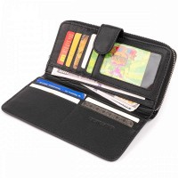 Мужской кожаный кошелек ST Leather 19300 Черный