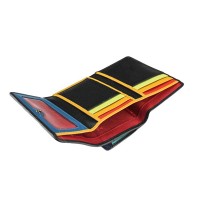 Женский кожаный кошелек Visconti str3 blk m с защитой RFID