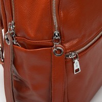 Женский кожаный рюкзак ALEX RAI 95517-9 camel