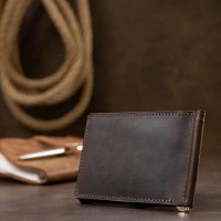 Мужской кожаный зажим для купюр GRANDE PELLE 11540