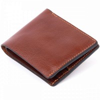Мужское кожаное портмоне GRANDE PELLE 11308 Коричневое