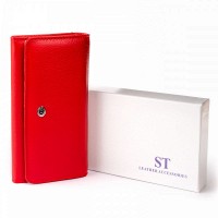 Женский кожаный кошелек ST Leather 19287 Красный