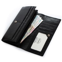 Женский кожаный кошелек Classik  DR. BOND W502 black
