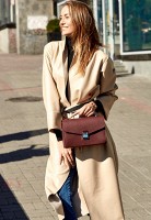 Женская кожаная сумка-кроссбоди Lola  BlankNote бордовая BN-BAG-35-VIN