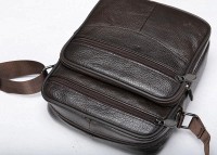 Мужская кожаная сумка через плечо Vintage 20346 