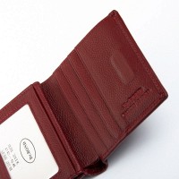 Женский кожаный кошелек Bright DR. BOND WS-33 wine red