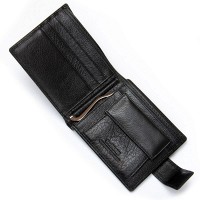 Мужской кожаный кошелек - зажим для купюр DR. BOND M13-1CK black
