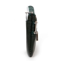 Женская кожаная косметичка-ключница Cosmetic A-00141 d-green