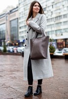 Кожаная женская сумка BlankNote  D.D. темно-бежевая - BN-BAG-17-BEIGE 