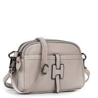 Женский молодежный кожаный клатч ALEX RAI 99102 beige